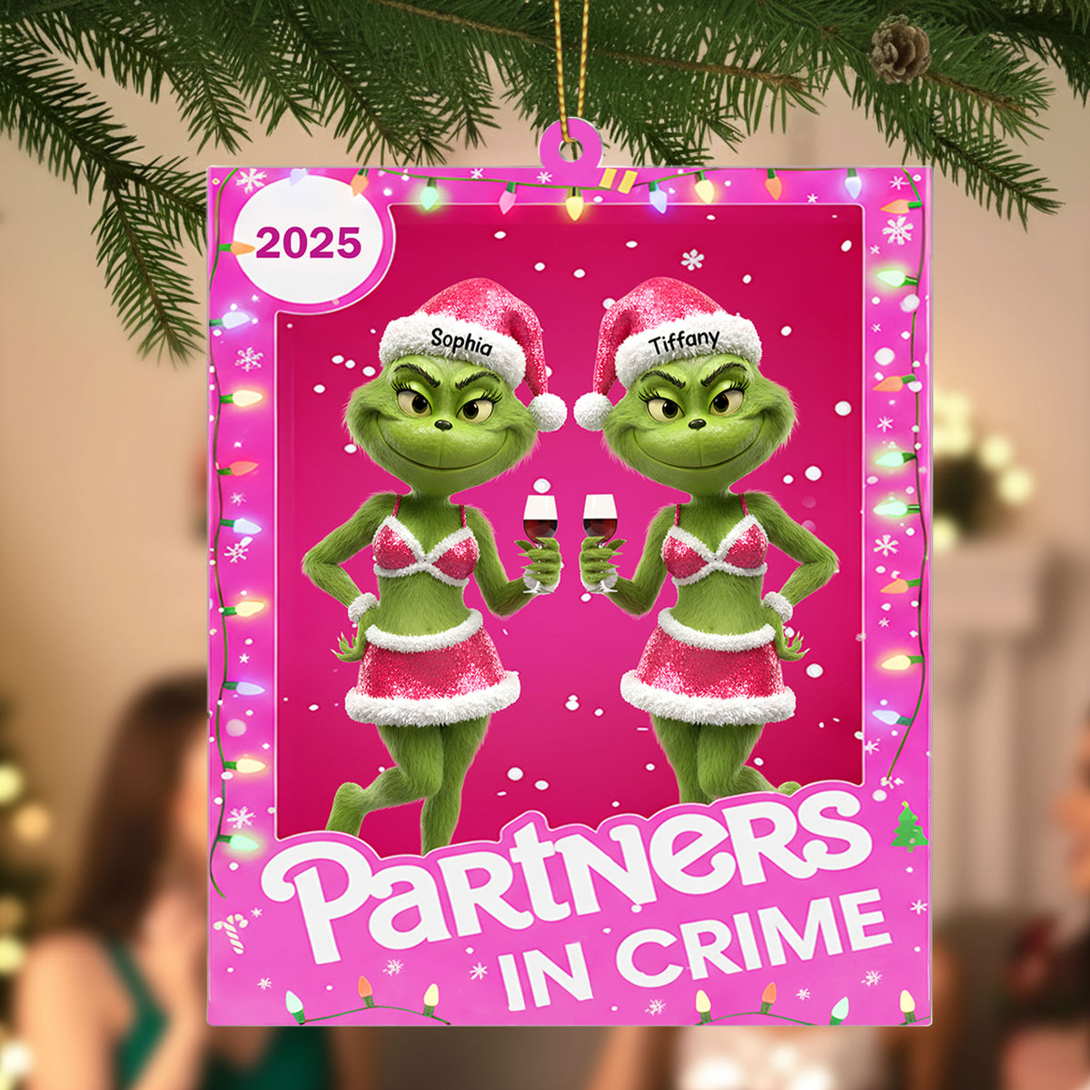 Funny Drinking Friend Ornament - Personalized Gifts For Friends 06nati150925-Homacus