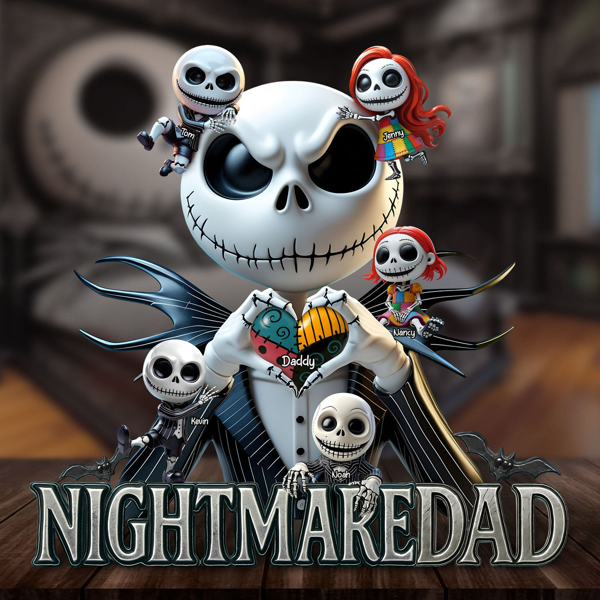 Nightmare Dad Plaque - Personalized Gifts For Dad 02nati120525-Homacus