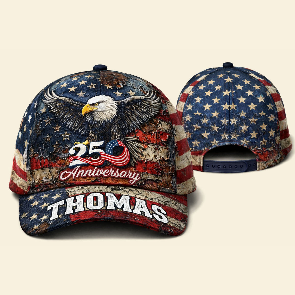 America 250th Anniversary Cap – Personalized Patriotic Gift 04HUTI290126-Homacus