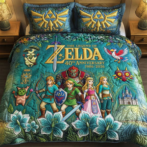 Adventure Anniversary Quilted Bed Set, Personalized Gifts 03qhti060226-Homacus