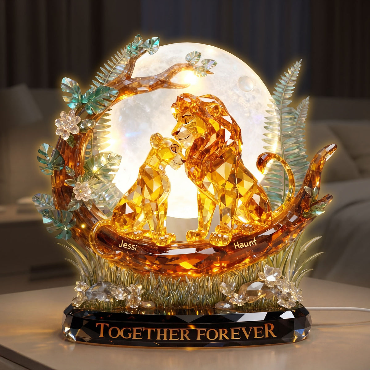 Romantic Couple Acrylic Light Box - Personalized Gifts For Couples 02toti191225-Homacus