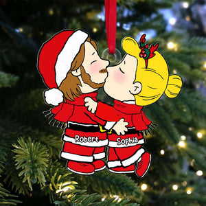 Personalized Gifts For Couple Christmas Ornament Cute Couple 01ACAC091124-Homacus