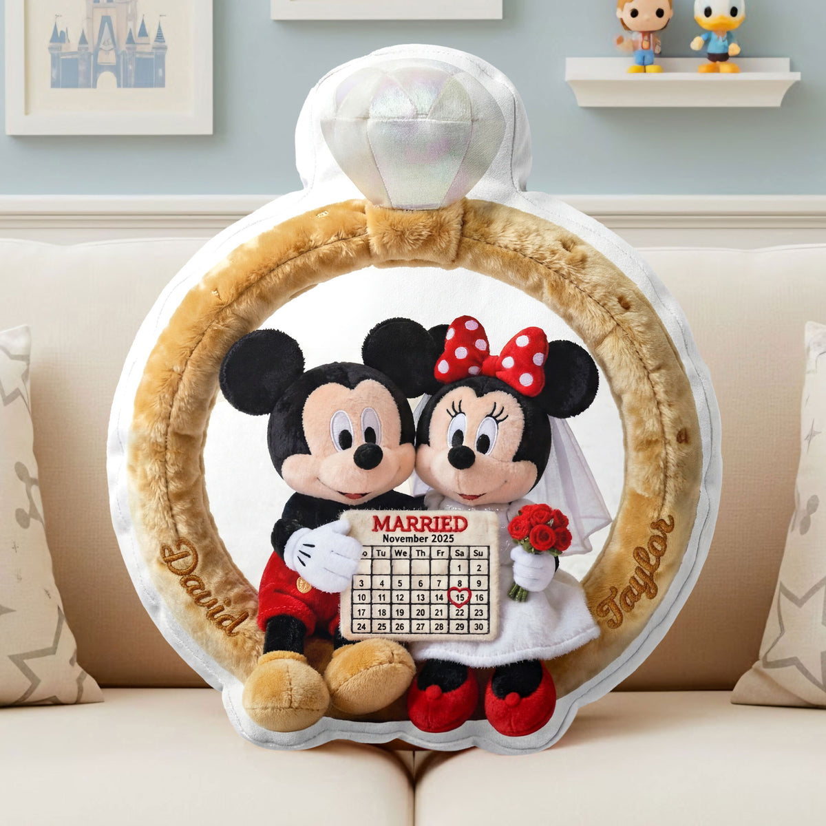 Wedding Couple Custom Shape Pillow - Personalized Gifts For Couples 05ohti101225-Homacus