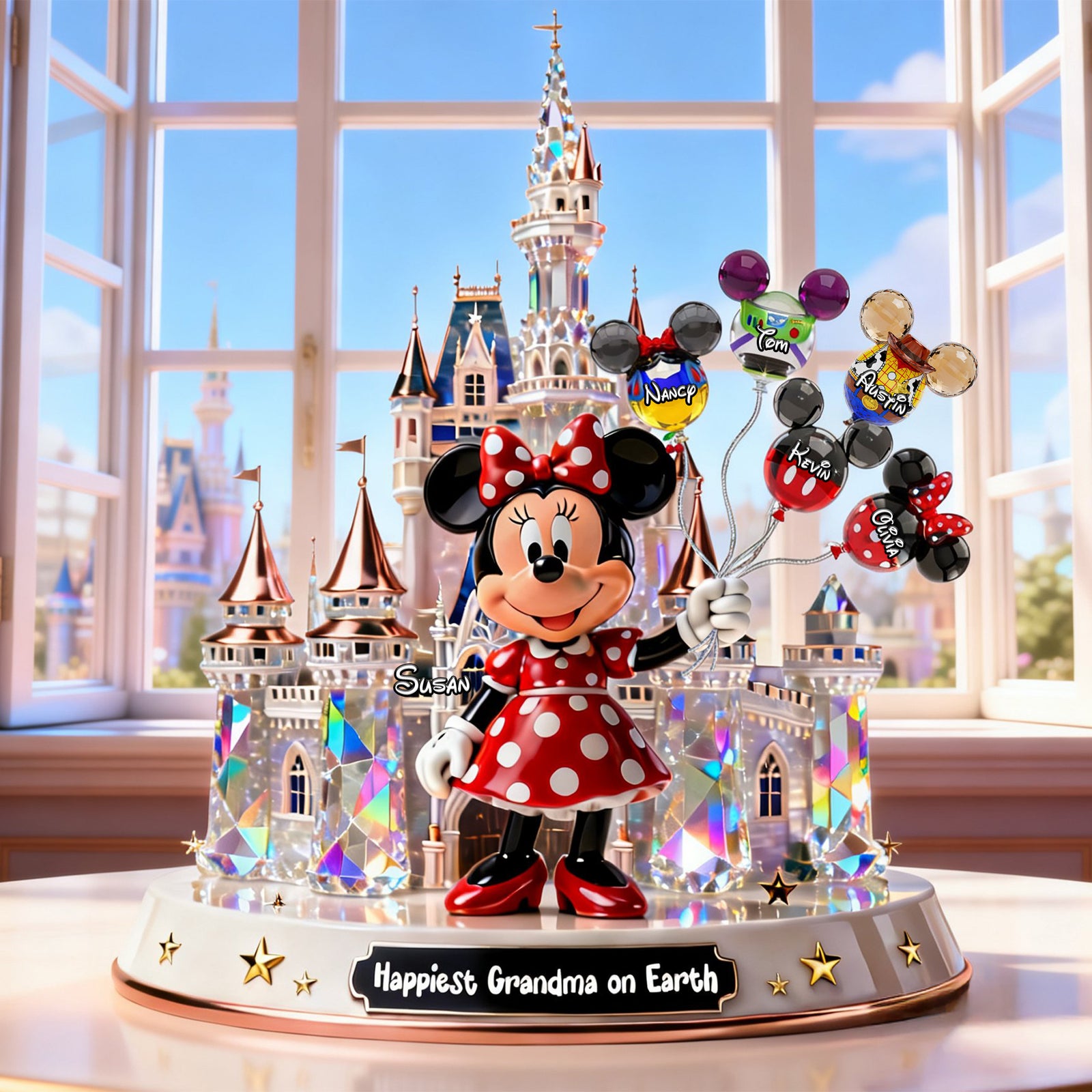 Balloon Kids Acrylic Plaque - Personalized Gifts For Grandma Plaque 02OHTI110226-Homacus