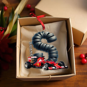 Custom Letter Gifts For Sport Car Racing Fan Ornament 05qhti251024-Homacus