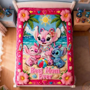 Best Mom Ever Blanket - Personalized Gifts For Moms 02tyti100426-Homacus