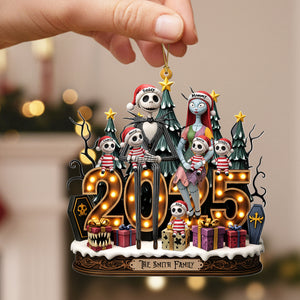 Spooky Family Ornament - Personalized Gifts For Family 05pati050925-Homacus