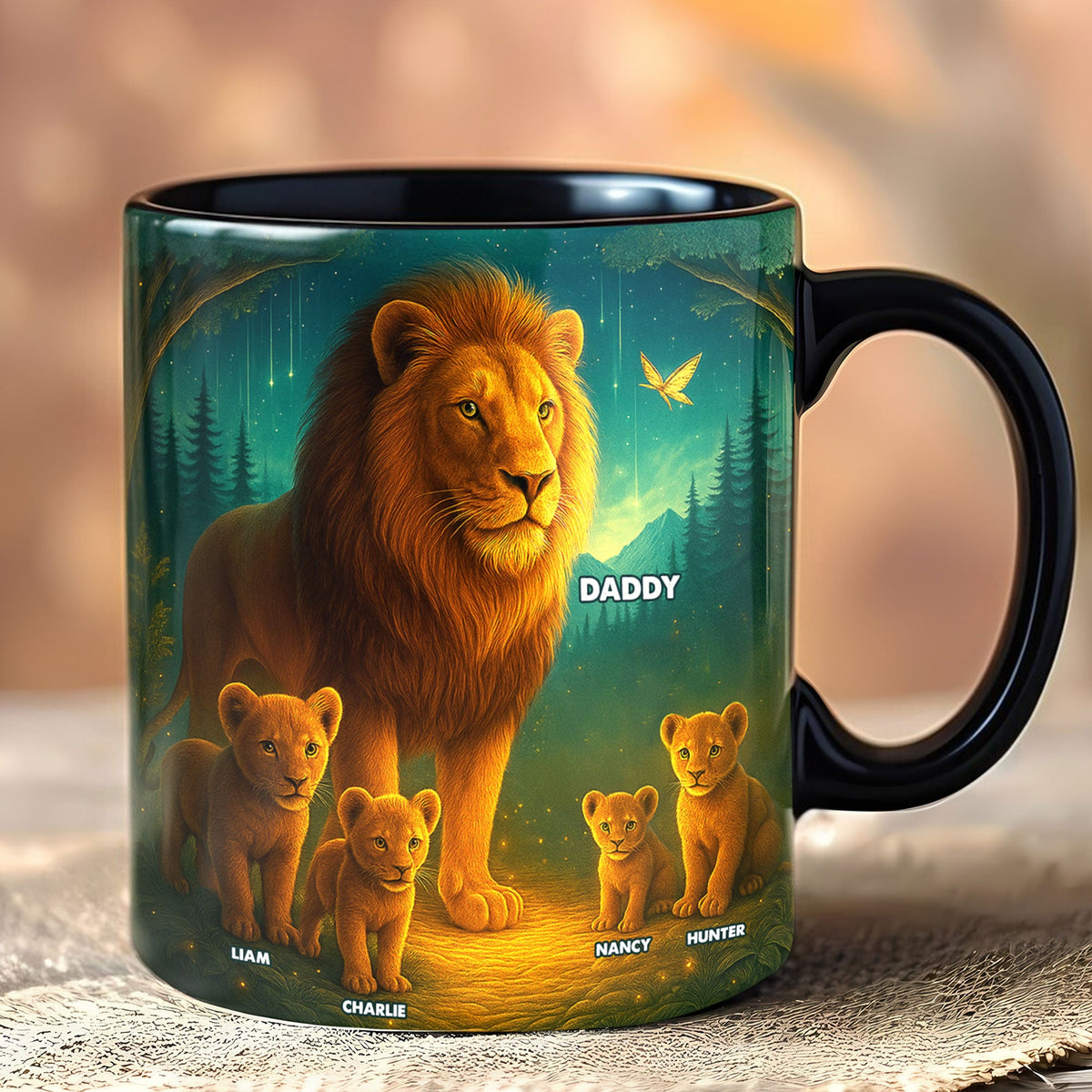 Lion Dad Coffee Mug - Personalized Gifts For Dad 04ohti070525-Homacus