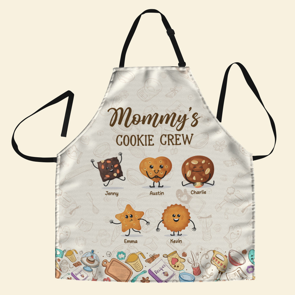 Personalized Gifts For Mom Aprons Mommy's Cookie Crew 02xqti010325-Homacus