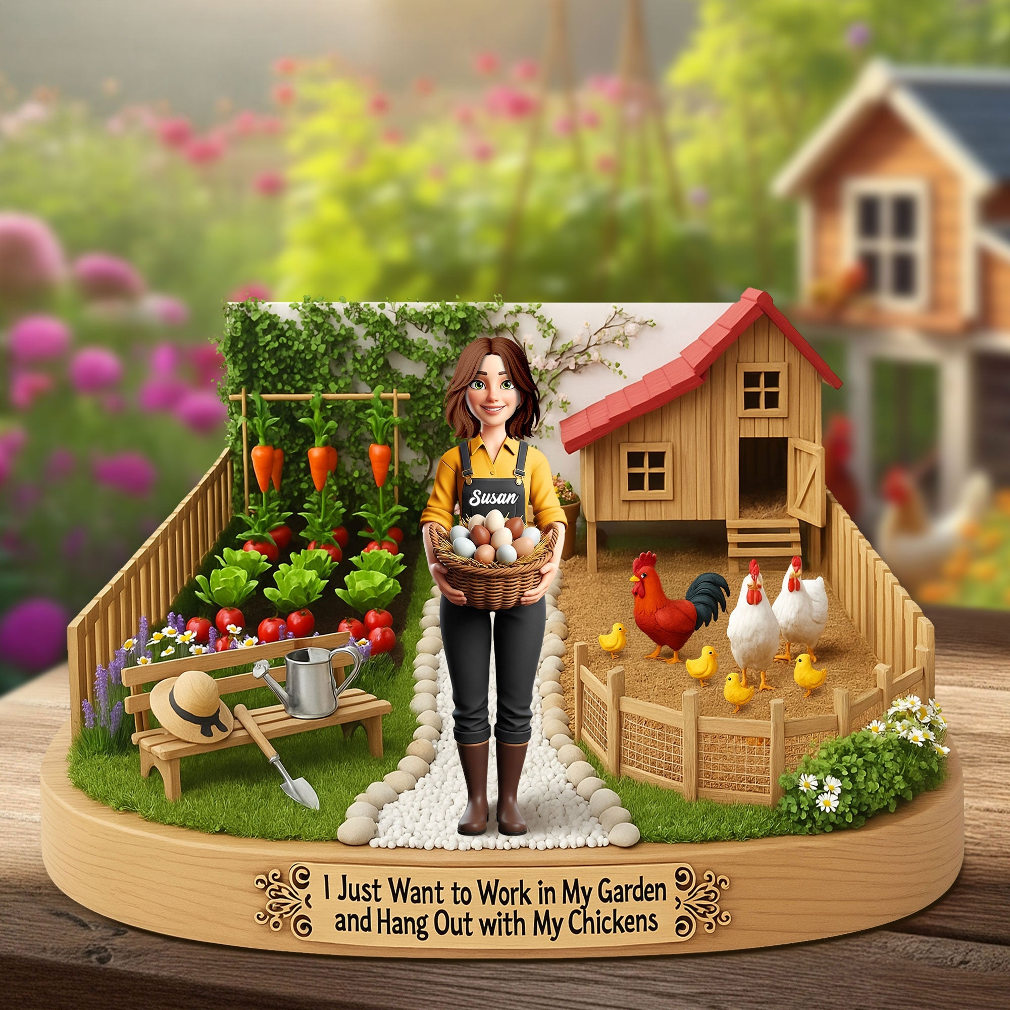 Farm Girl Plaque - Personalized Gifts For Farmers 01nati250625-Homacus
