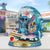 Back to School Blue Monster Plaque - Personalized Gifts For Kids 02ohti260625-Homacus