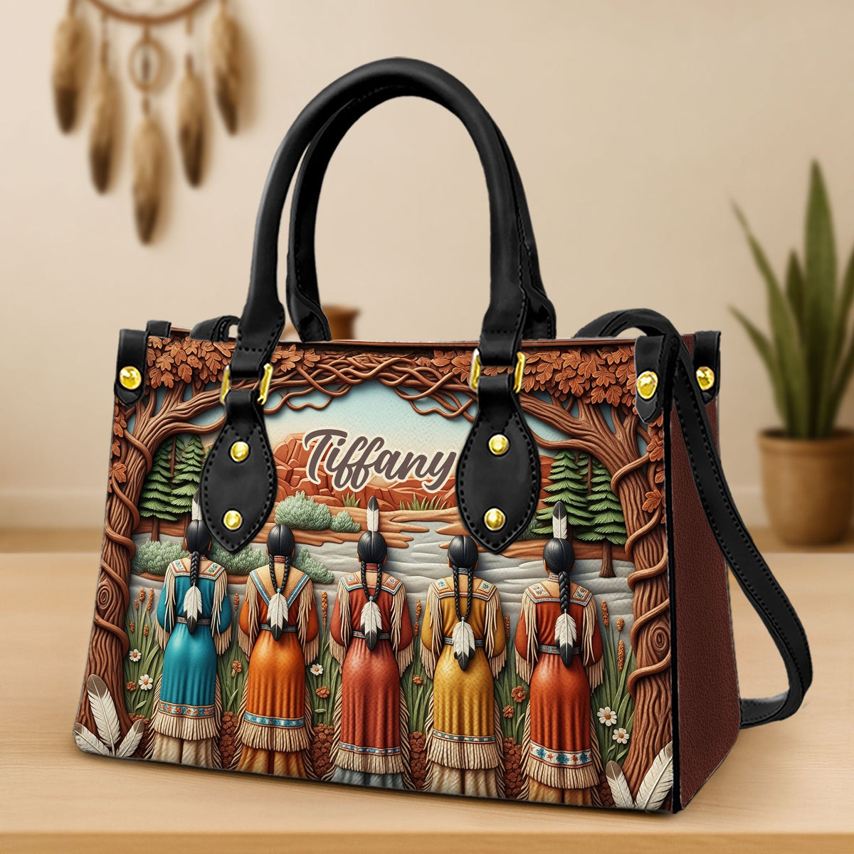 Native American Leather Bag - Personalized Gifts For Her 03nati200625-Homacus
