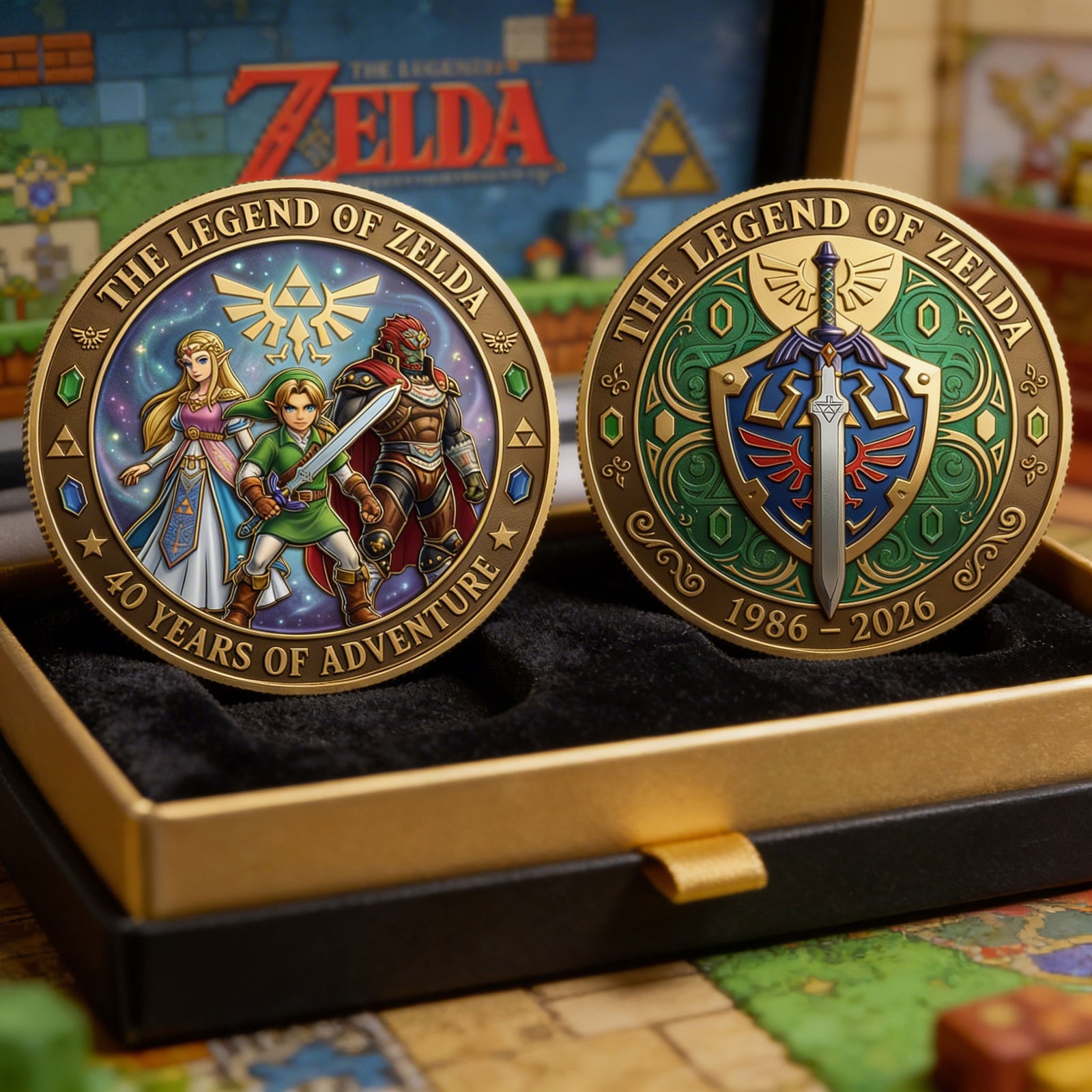 40 Years of Fantasy Adventure Metal Coin - Personalized Gifts For Fantasy Lovers 04nati090326-Homacus