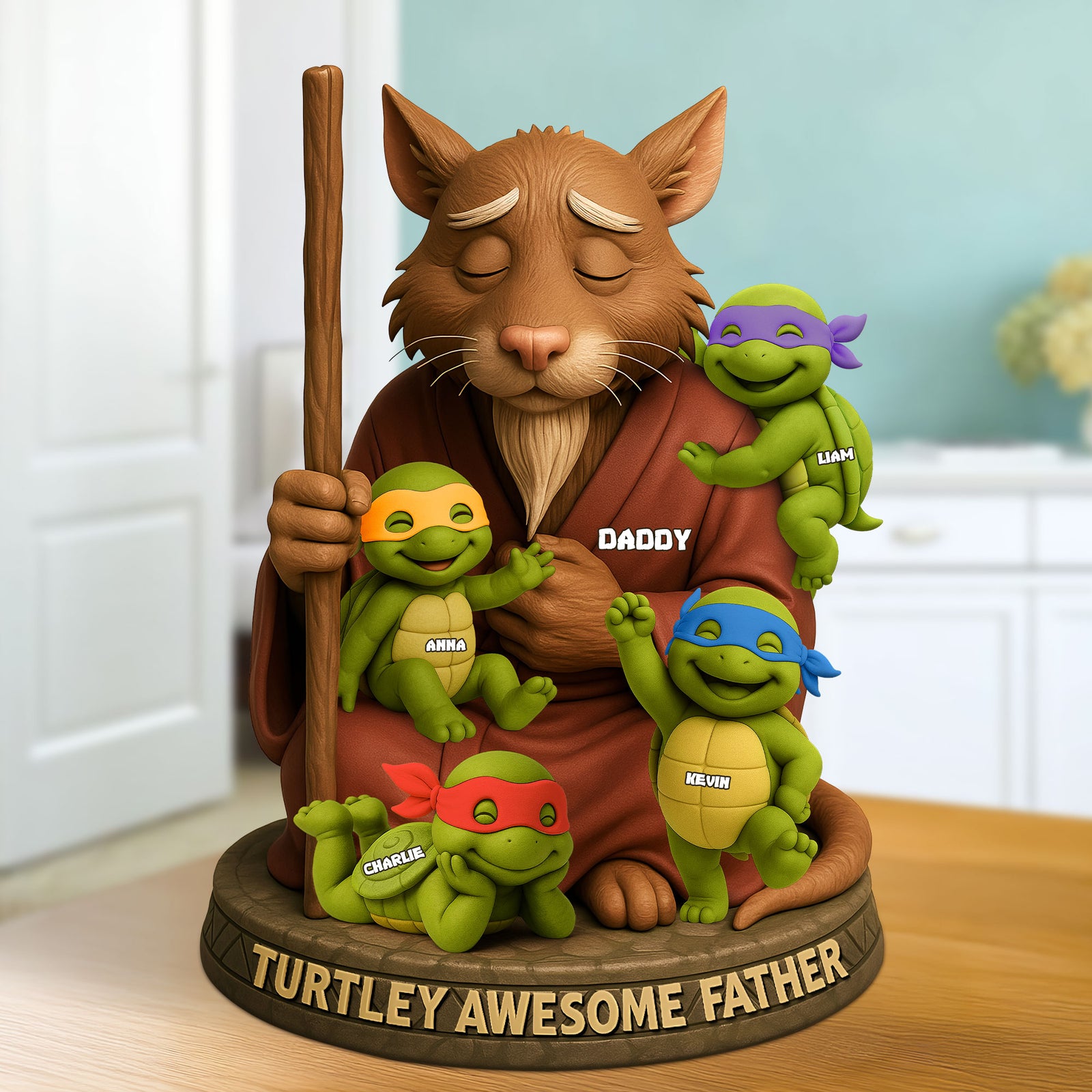 Awesome Father Plaque - Personalized Gifts For Dad 02nati160525-Homacus