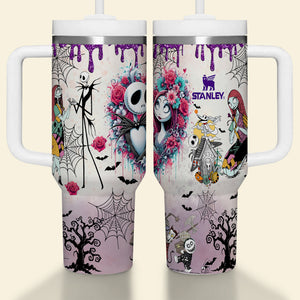 Gothic Skeleton Couple 40oz Luminous Tumbler - Trendy Gifts For Couples 89laxx180725-Homacus