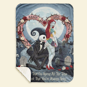 Love At Midnight Blanket, Personalized Gifts For Couple 03QHTI271225