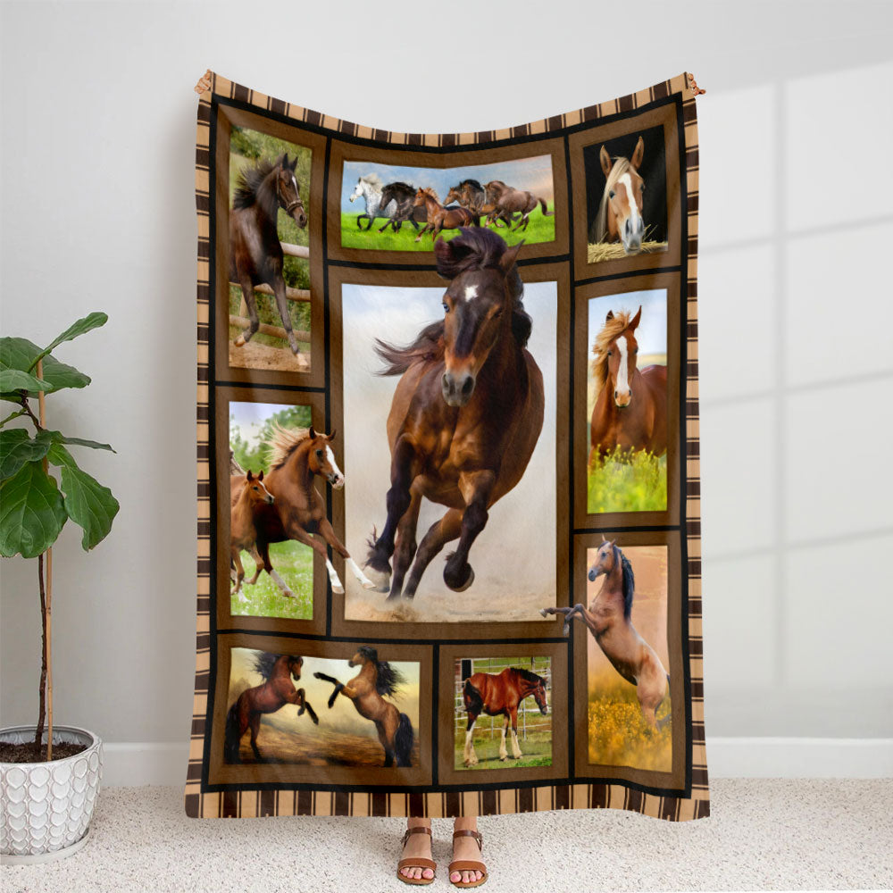 Personalize Gifts For Horse Lover Blanket 051qhti030125-Homacus