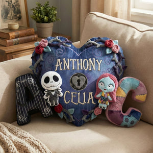 Initial Alphabet Couple Pillow - Personalized Gifts For Couple 05QHTI091225-Homacus