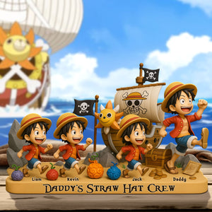 Pirate Dad Plaque - Personalized Gifts For Dad 03toti060525-Homacus