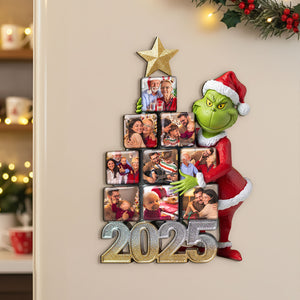 Green Monster Family Fridge Magnet - Custom Photo Gifts For Family Acrylic Fridge Magnet 04PGTI201125-Homacus