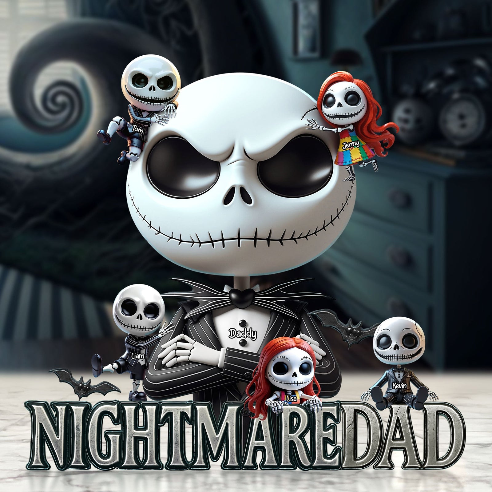 Nightmare Dad Plaque - Personalized Gifts For Dad 03nati120525-Homacus