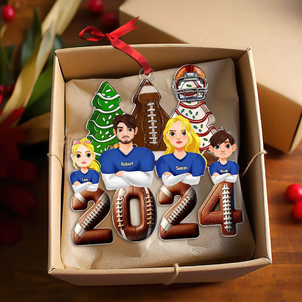 Personalized Gift For Family Christmas Ornament Football Family 04XQTI011124HG-Homacus