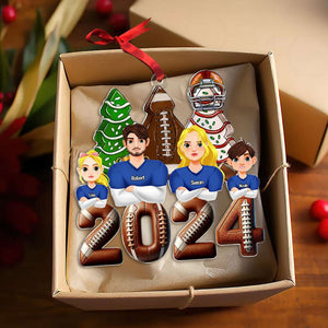 Personalized Gift For Family Christmas Ornament Football Family 04XQTI011124HG-Homacus