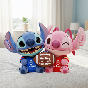 Sport Lover Couple Pillow - Personalized Gifts For Couple Sport Fans Pillow 05HUTI141125-Homacus