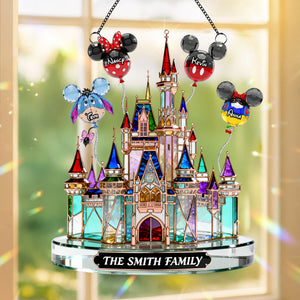 Childhood Balloon Castle Suncatcher - Personalized Gifts For Family Suncatcher Ornament 03OHTI231225-Homacus
