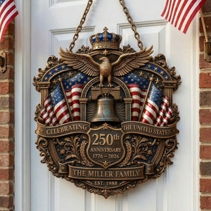 250th USA Anniversary Metal Sign - Personalized Patriotic Gifts 01TYTI190326-Homacus