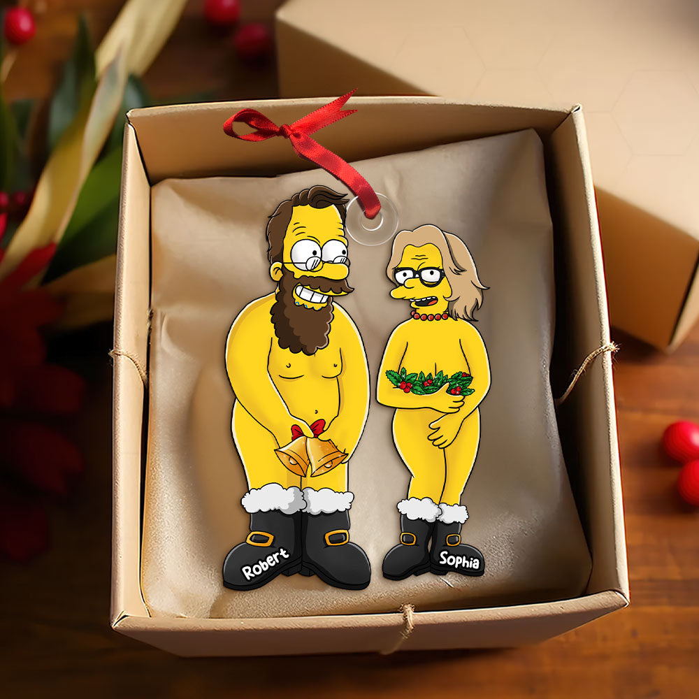 Personalized Christmas Gift For Couple Ornament Funny Couple 061ACTI041124HG-Homacus