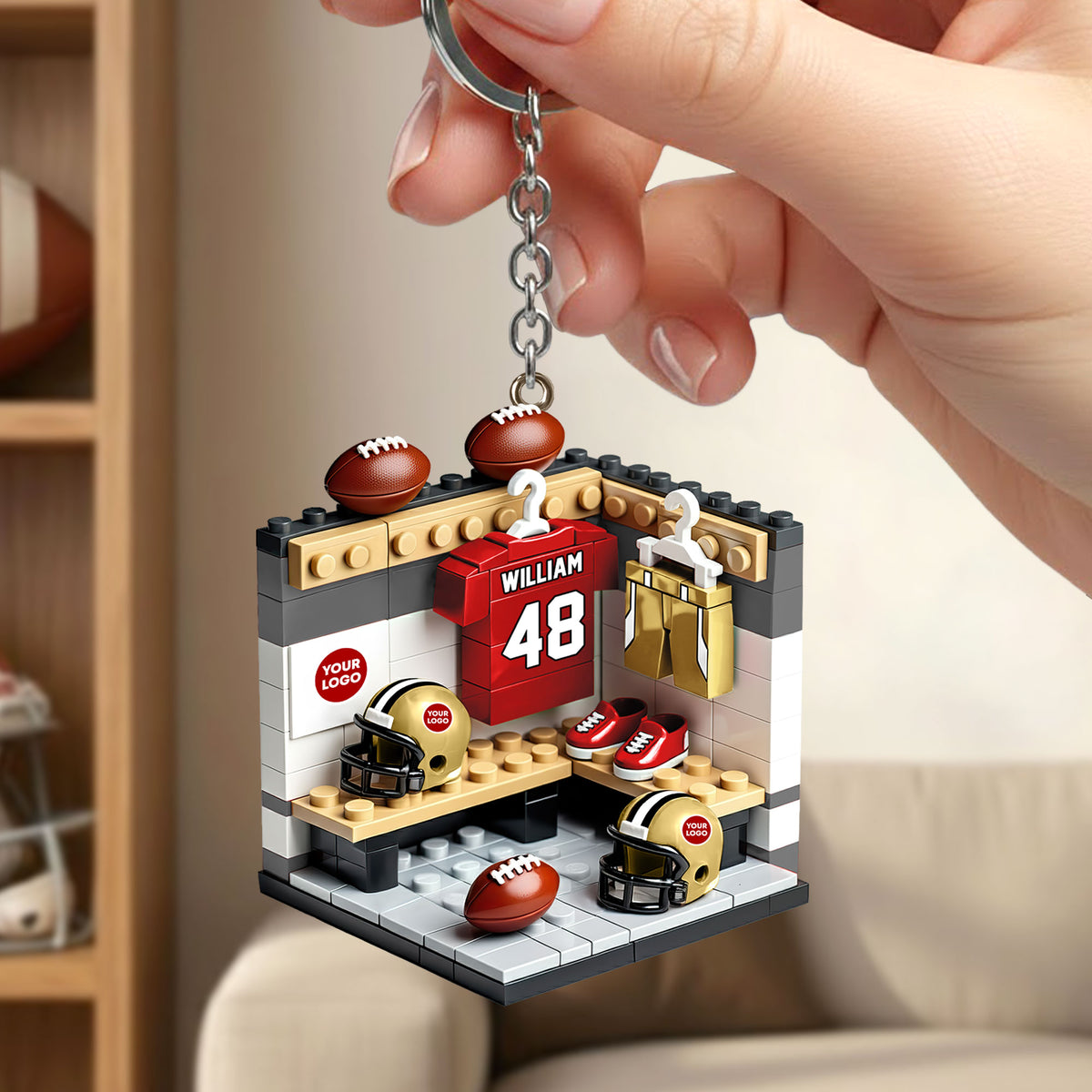 Sport Lover Keychain - Personalized Gifts For Sport Fans Keychain 01HUTI290126-Homacus