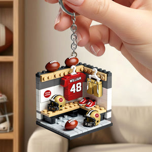 Sport Lover Keychain - Personalized Gifts For Sport Fans Keychain 01HUTI290126-Homacus