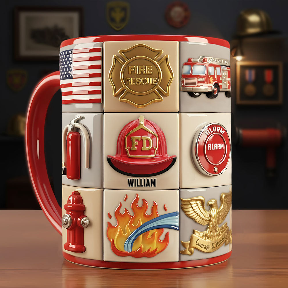 Firefighter Coffee Accent Mug - Personalized Gifts For Firefighter Coffee Mug 03TOTI311025-Homacus