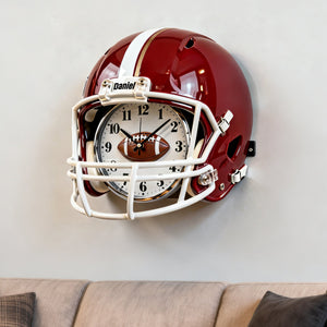 Sport Helmet Hanging Wall Clock - Personalized Gifts For Sport Lovers 04nati201225-Homacus
