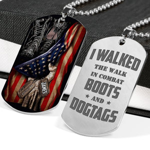 Custom Military Branches Gifts For Veteran Dogtag Army Boots & Hand Flag 03hudc290624-Homacus