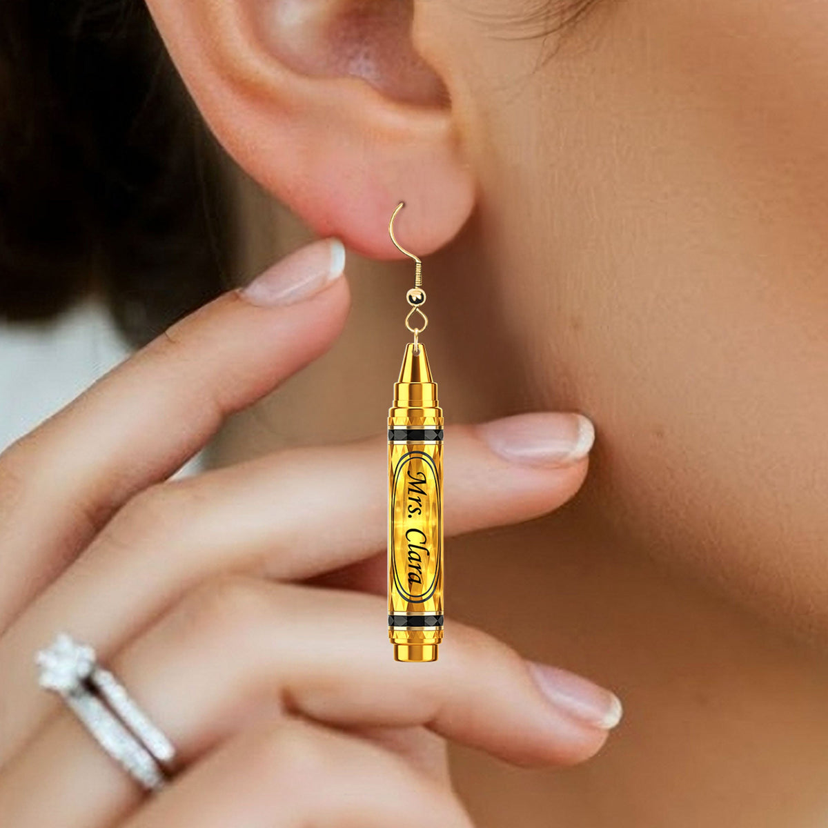 Teacher Earrings - Personalized Gifts For Teachers 01nati040725-Homacus