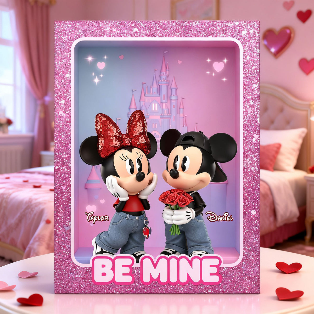 Be Mine Couple Acrylic Plaque - Personalized Gifts For Couple Valentine Plaque 02NATI231225-Homacus