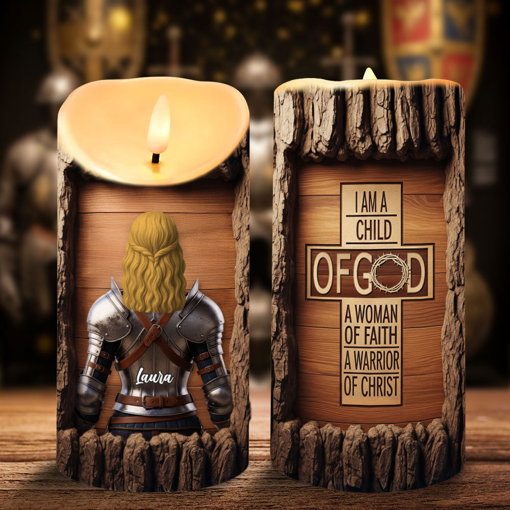 Knight Woman LED Candle - Personalized Gifts For Her 04nati100725-Homacus