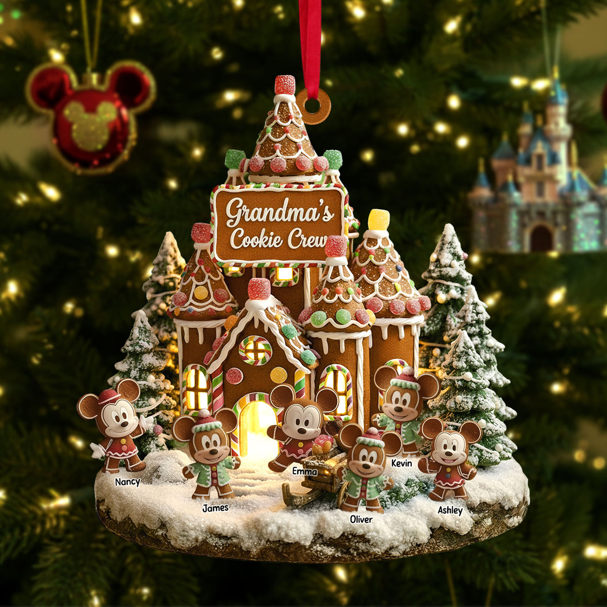 Grandma's Cookie Crew Ornament - Personalized Gifts For Grandma 02tgti160925-Homacus
