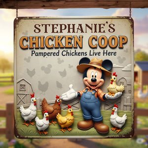 Cute Chicken Coop Metal Sign - Personalized Gifts For Farmers 01ohti050625-Homacus