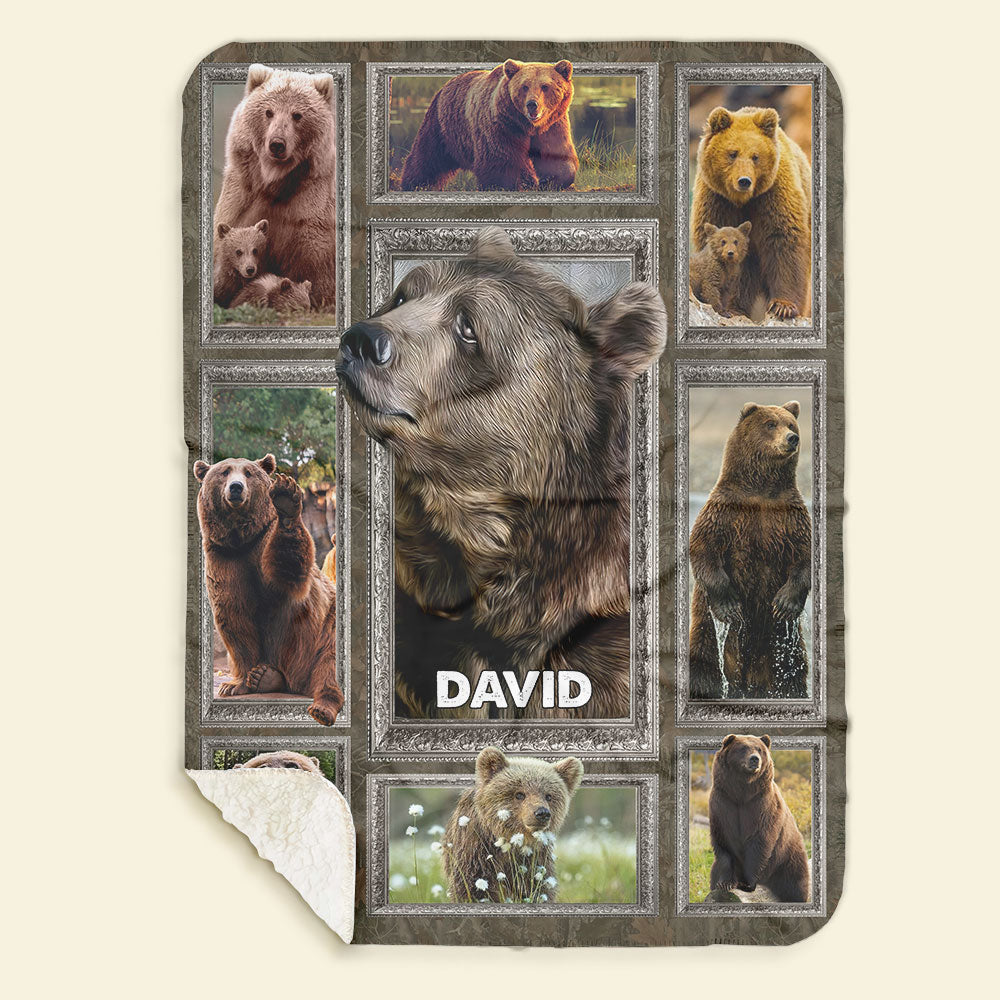 Personalized Gifts For Bear Lover Blanket 011qhti030125-Homacus