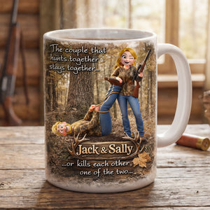 Hunting Couple Coffee Mug - Personalized Gifts For Couple 03huti270126-Homacus