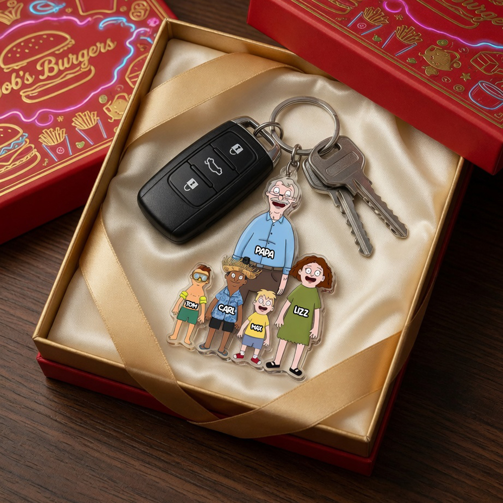 Personalized Gifts For Dad Keychain 011qhhu040325hg-Homacus