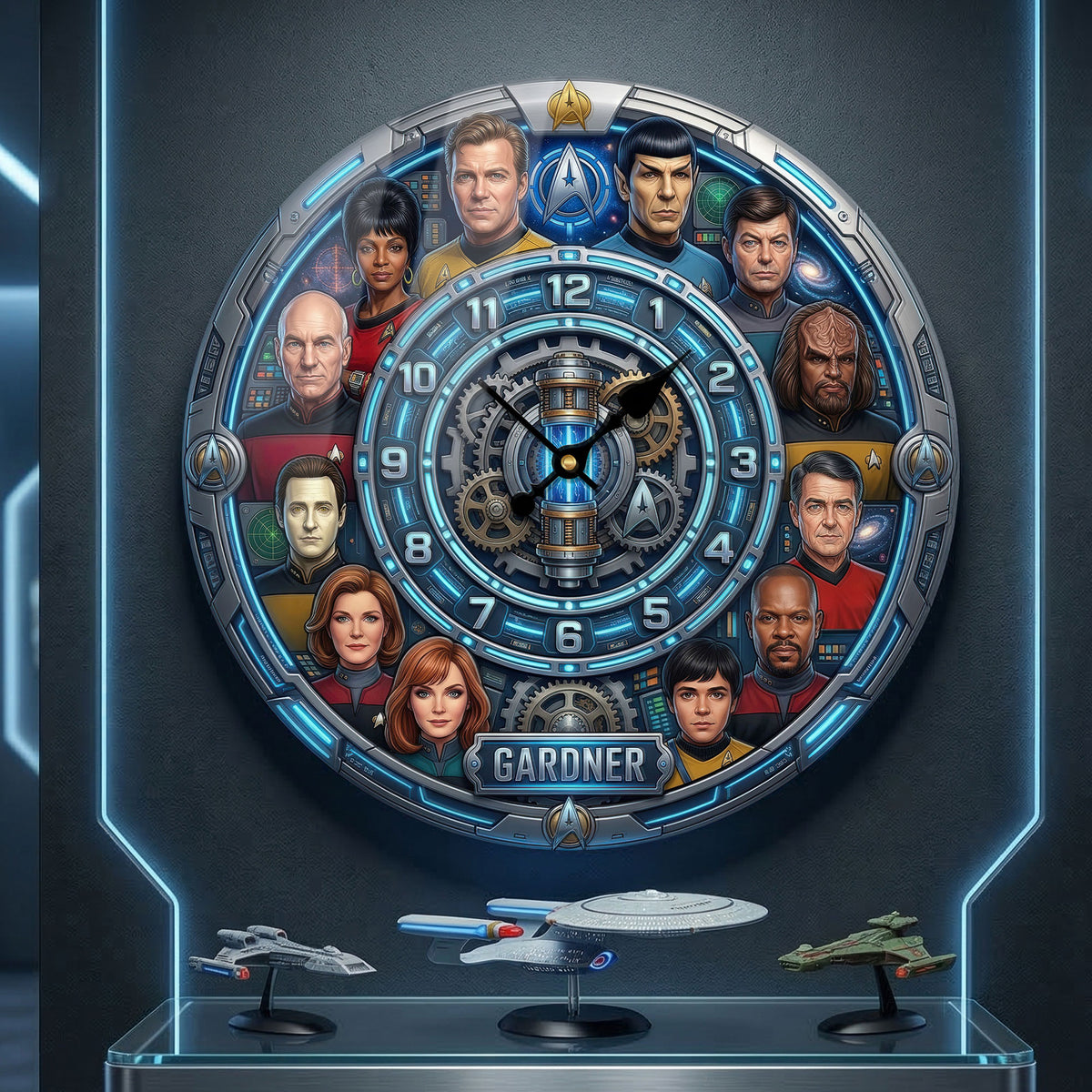 Space Adventure Acrylic Wall Clock Personalized Unique Gifts 04HUTI120326-Homacus