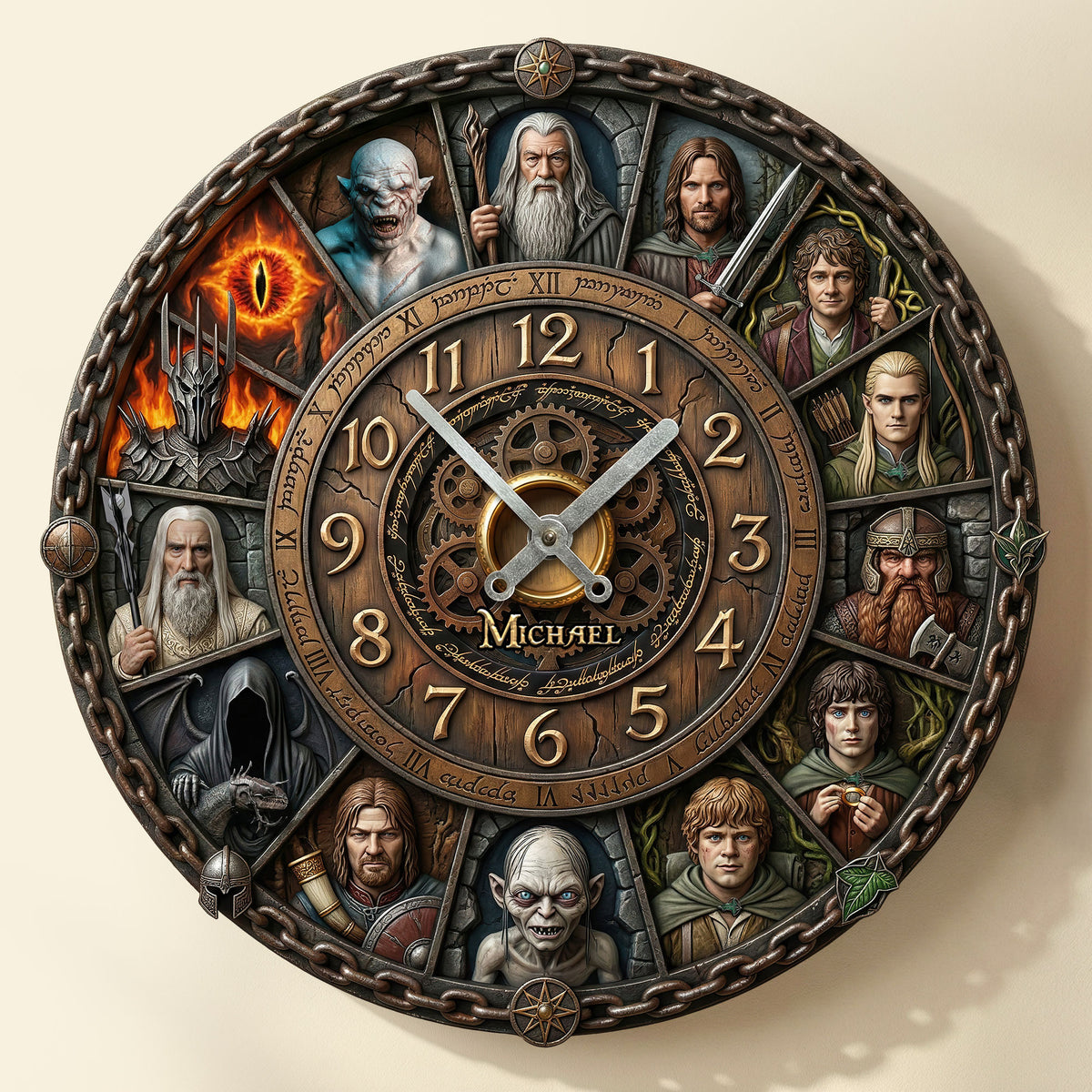 Fantasy Traveler Wall Clock - Personalized Gifts For Fantasy Fans 1 Layer Acrylic Hanging Wall Clock 04HUTI280226-Homacus
