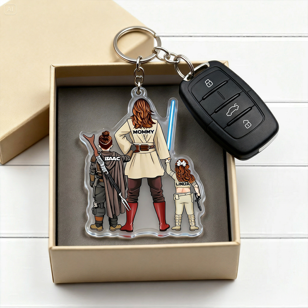 Personalized Gifts For Mom Keychain Universe Mom And Kids 071qhhu220225hhhg-Homacus