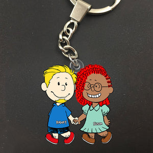 Personalized Gifts For Couple Keychain Holding Hands 04acti150125-Homacus