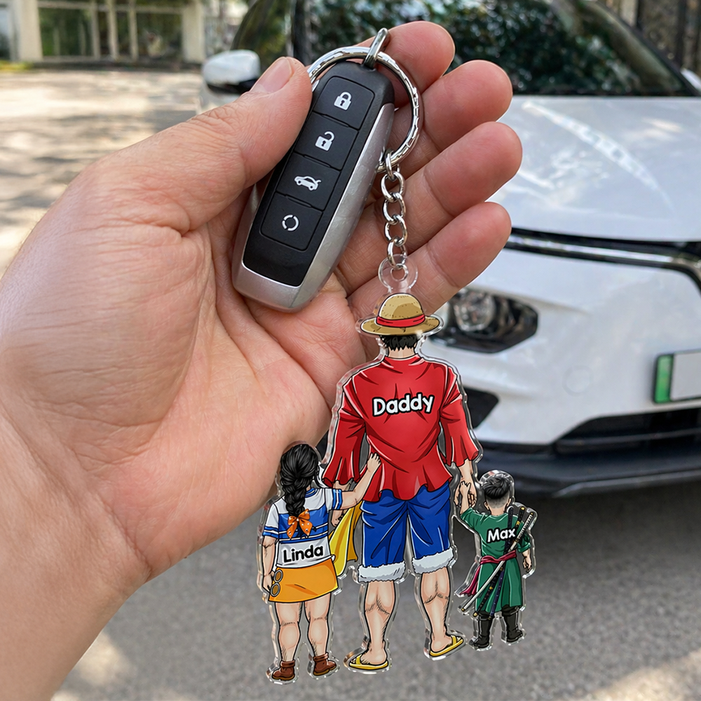 Dad Keychain- Personalized Gifts For Dad 021qhhu120525pa-Homacus