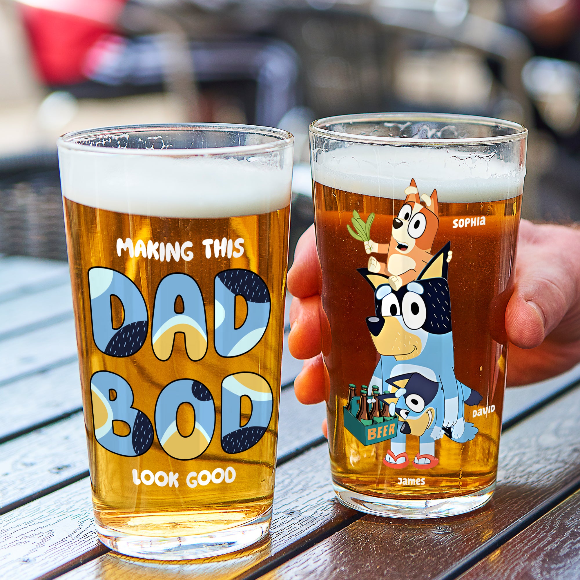 Personalized Gifts For Dad Beer Glass 04TODC240524-Homacus
